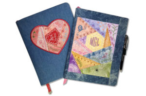 Journal Cover with ITH Crazy Patch Heart